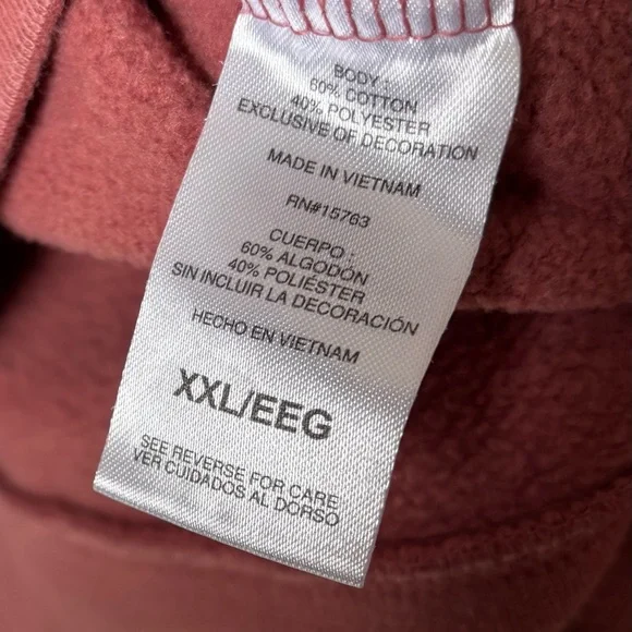 Champion Women’s Dusty Rose Crewneck Sweatshirt - Women XXL - Picture 4 of 4